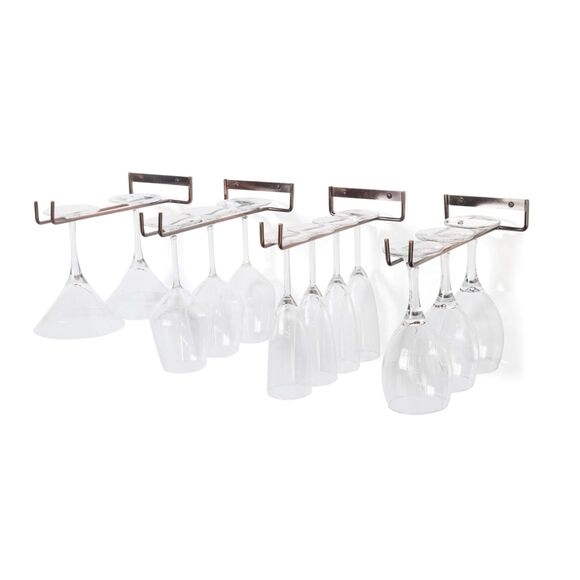 Wallniture Wall-Mounted Chiraz Stemware Rack (Set of 4)-NIB - Picture 2 of 9